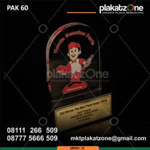 Plakat Akrilik Honda Genuine Parts Terbaik - plakatzone