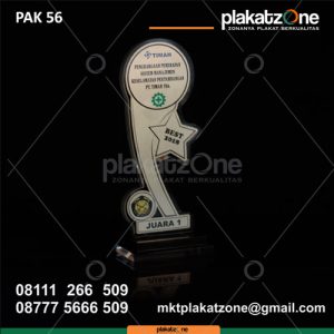 Plakat Akrilik Juara 1 PT Timah Tbk Terbaik - plakatzone - Piala Akrilik Terbaik dan Berkualitas Unggulan