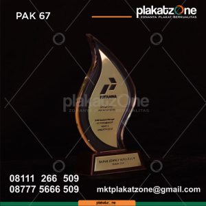 Plakat Akrilik Kuningan Pertamina