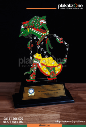 Souvenir Custom Wayang - Souvenir Wayang Terbuat dari Plat Logam Kuningan