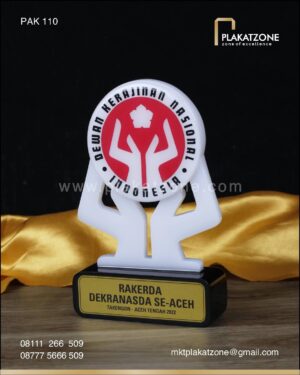 PAK110 Plakat Akrilik Rakerda Dekranasda Se-Aceh