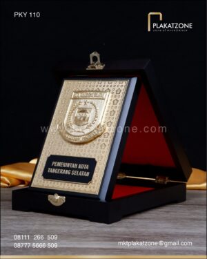 PKY110 Plakat Kayu Pemerintah Kota Tangerang Selatan