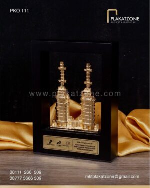 PKO111 Plakat Kombinasi Logam Joint Operating Body Pertamina dan Medco E & P