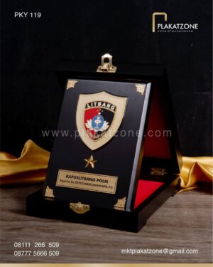 PKY119 Plakat Kayu Litbang Kapuslitbang Polri