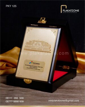 Plakat Kayu Wellhead Pertamina Lahedong