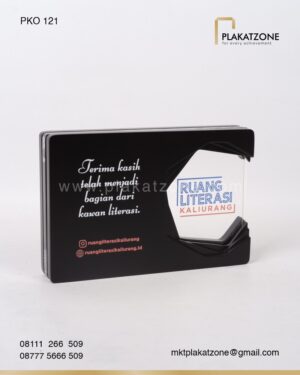 PKO121 Plakat Kayu Akrilik Wafer Ucapan Terima kasih dari Ruang Literasi Kaliurang