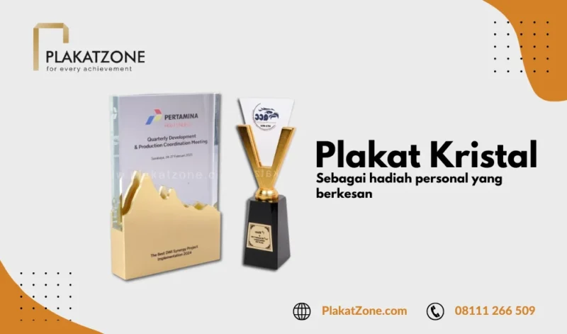 Plakat Kristal sebagai Hadiah Personal - PlakatZone