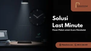 Solusi Last Minute Pesan Plakat untuk Acara Mendadak - PlakatZone