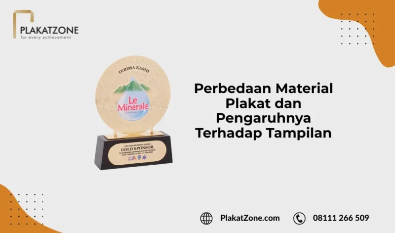 Perbedaan Material Plakat dan Pengaruhnya Terhadap Tampilan - plakatzone