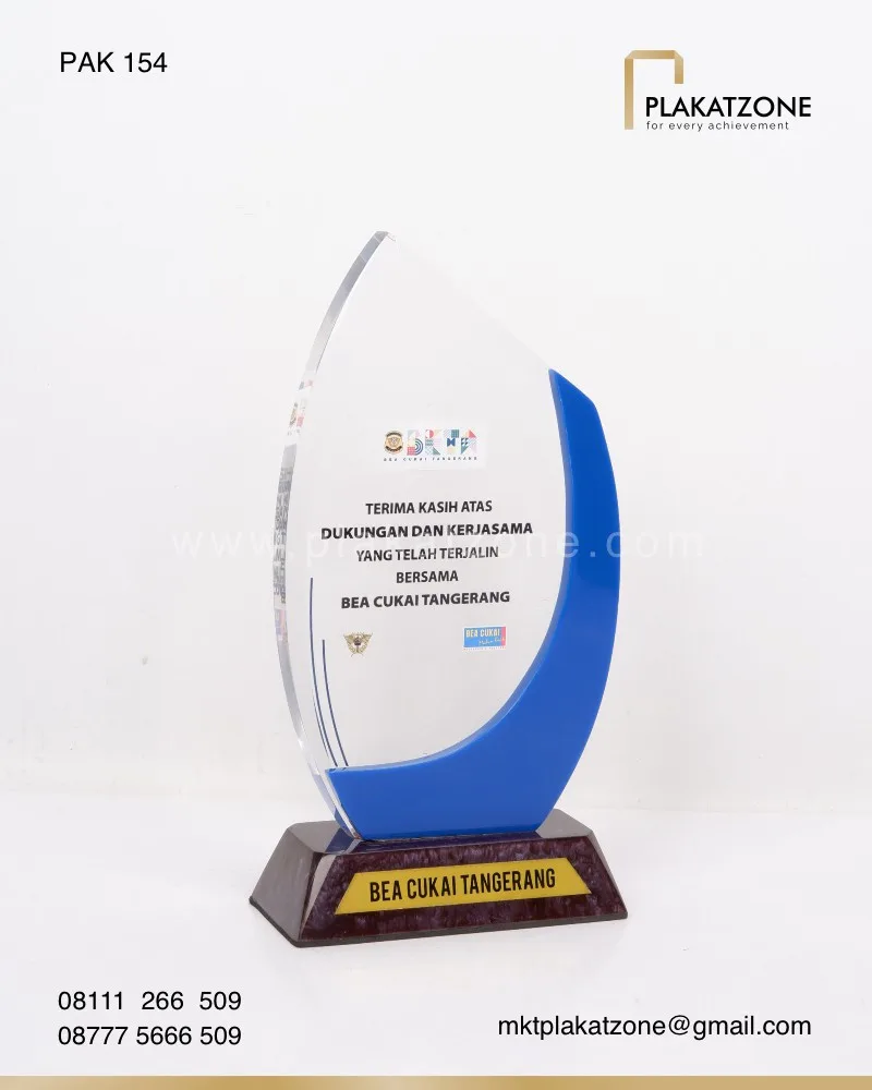 PAK154 Plakat Akrilik Bea Cukai Tangerang