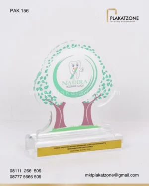 PAK156 Plakat Akrilik Nadira Klinik Gigi