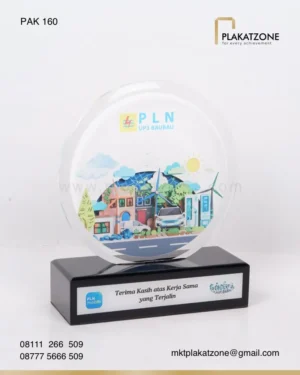 PAK160 Plakat Akrilik PT PLN UP3 Baubau