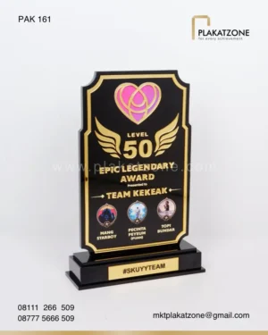 PAK161 Plakat Akrilik Epic Legendary Award