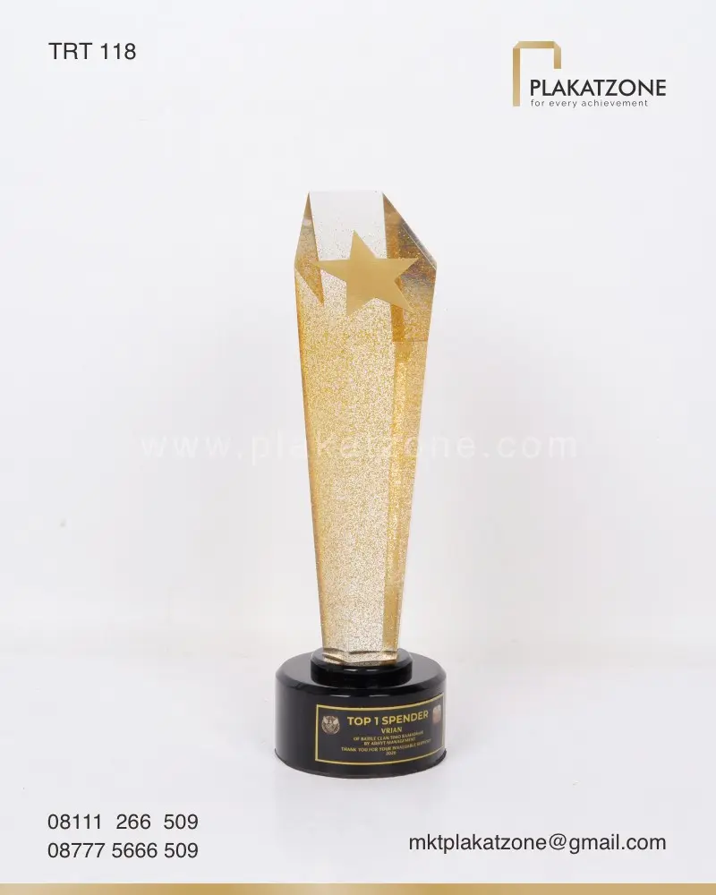 TRT118 Piala Resin Top Spender